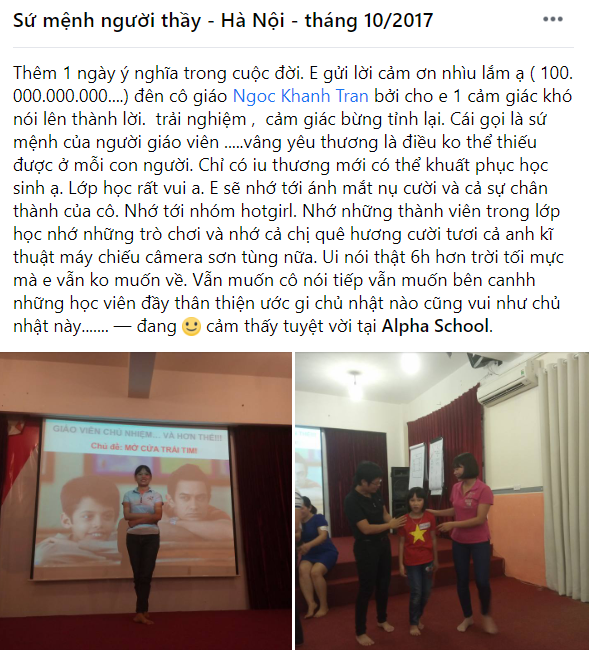 Cảm nhận khoá học Hà Nội